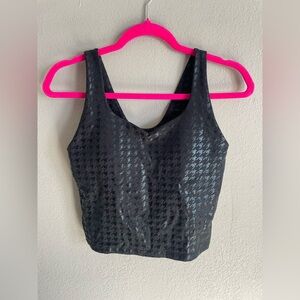 Senita Athletics Black Tank top w built in bra padding